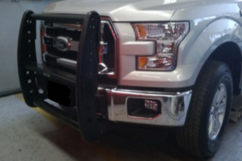 Ford F-150 Grille Guard - Front - Go Rhino - 3000 Series StepGuard - Black - `15-`17